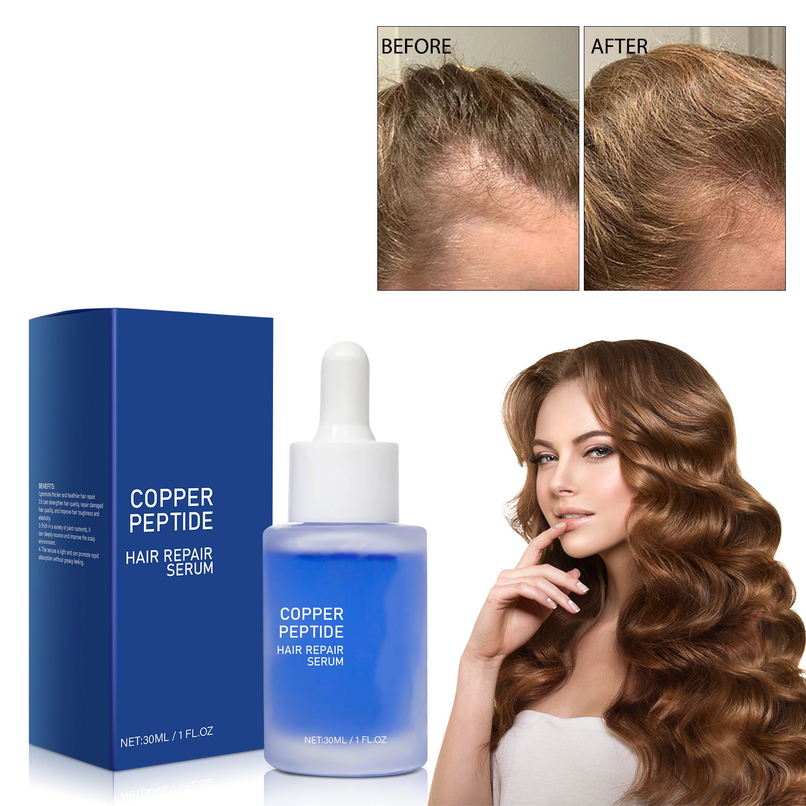 Blue Copper Peptide Hair Growth Moisturizing Essence
