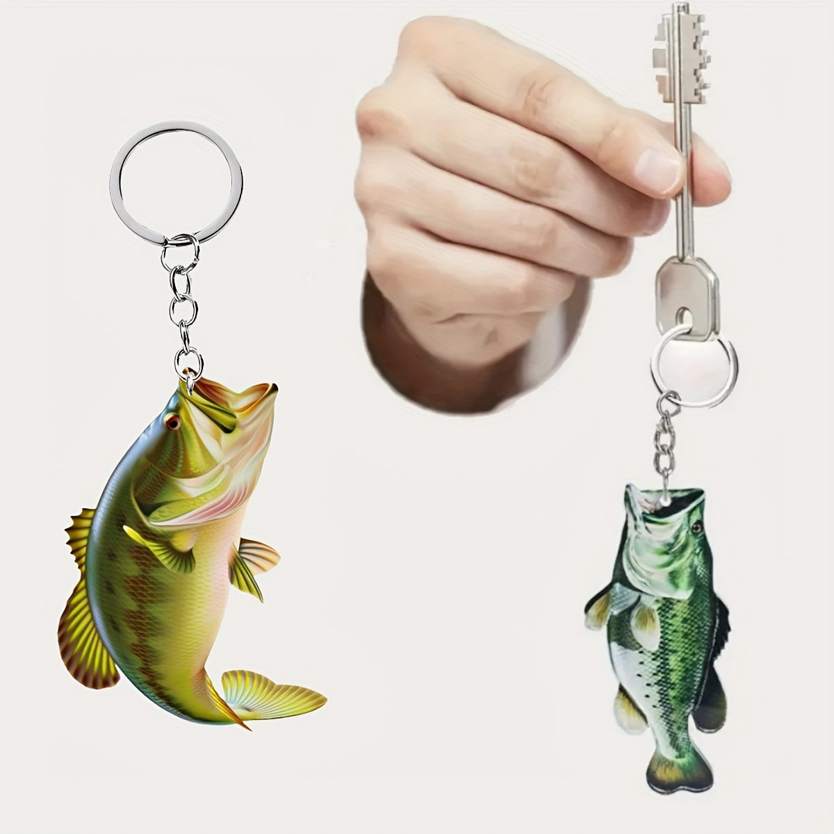 Blue fish pendant