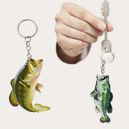 Blue fish pendant