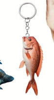 Blue fish pendant