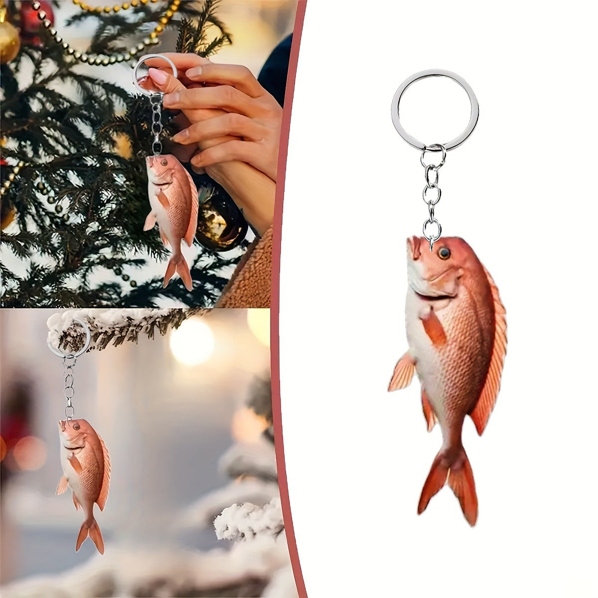 Blue fish pendant
