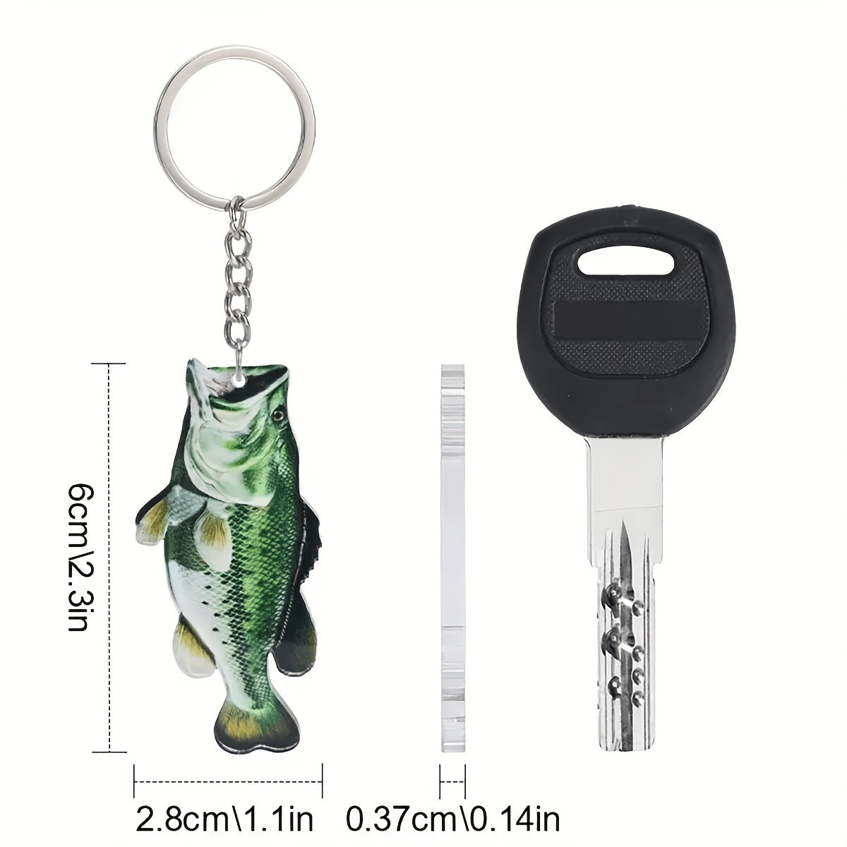 Blue fish pendant