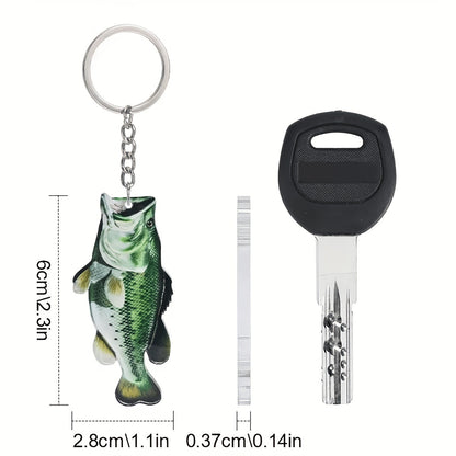 Blue fish pendant