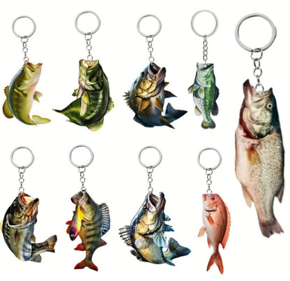 Blue fish pendant