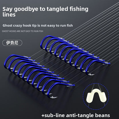 Blue Ghost Tooth Fishing Hook Set
