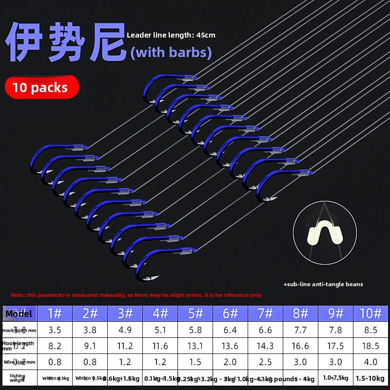 Blue Ghost Tooth Fishing Hook Set