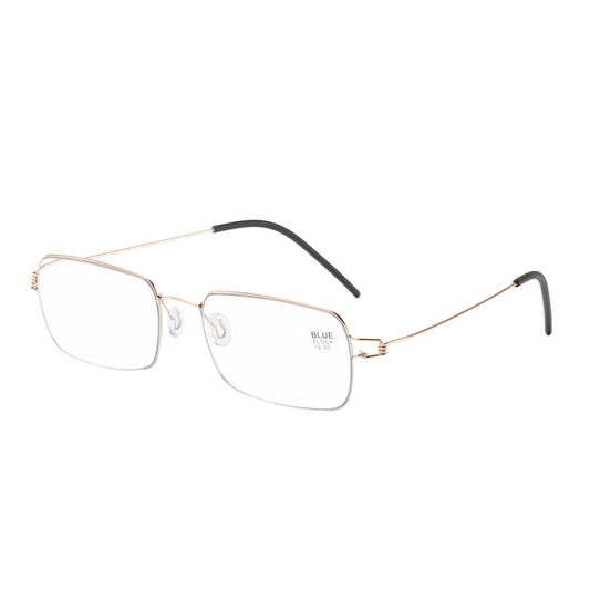 Blue-light-blocking reading glasses