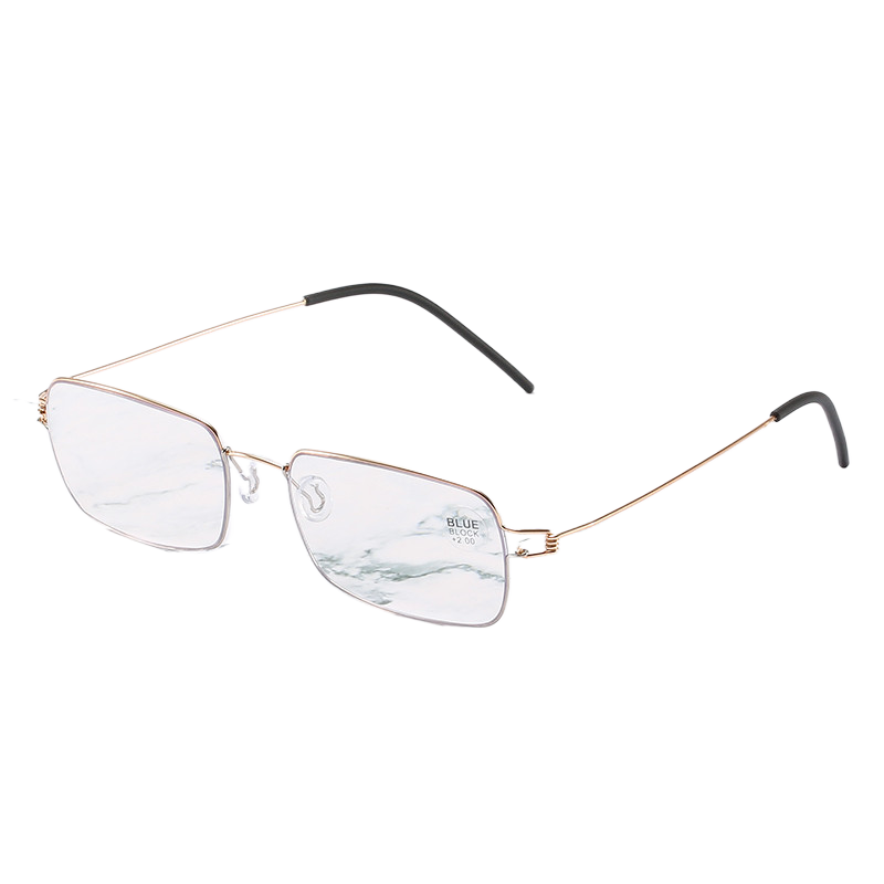Blue-light-blocking reading glasses