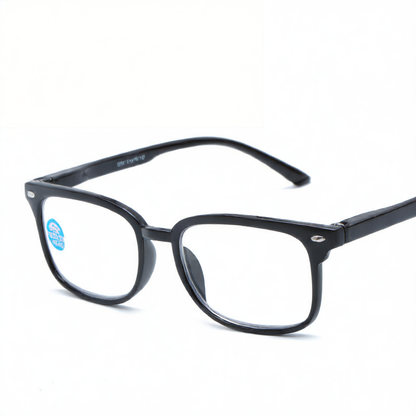 Blue-light-blocking reading glasses