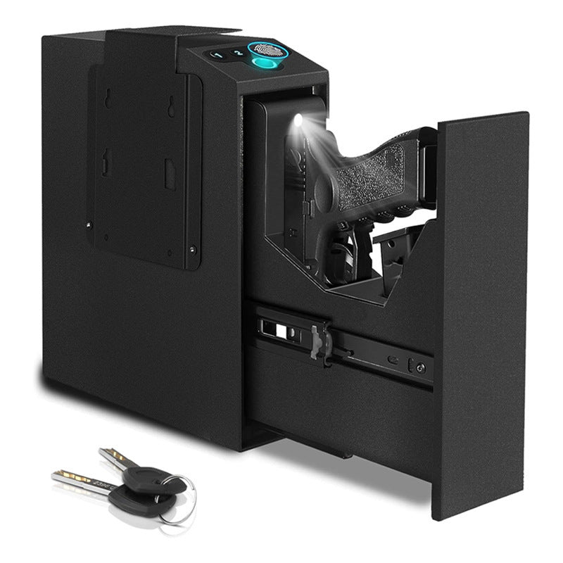 Blue Light Silent Fingerprint Password Key Box