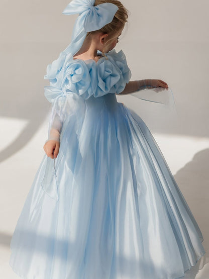 Blue Princess Tutu Dress for Girls