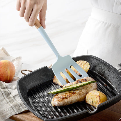 Blue silicone kitchenware set