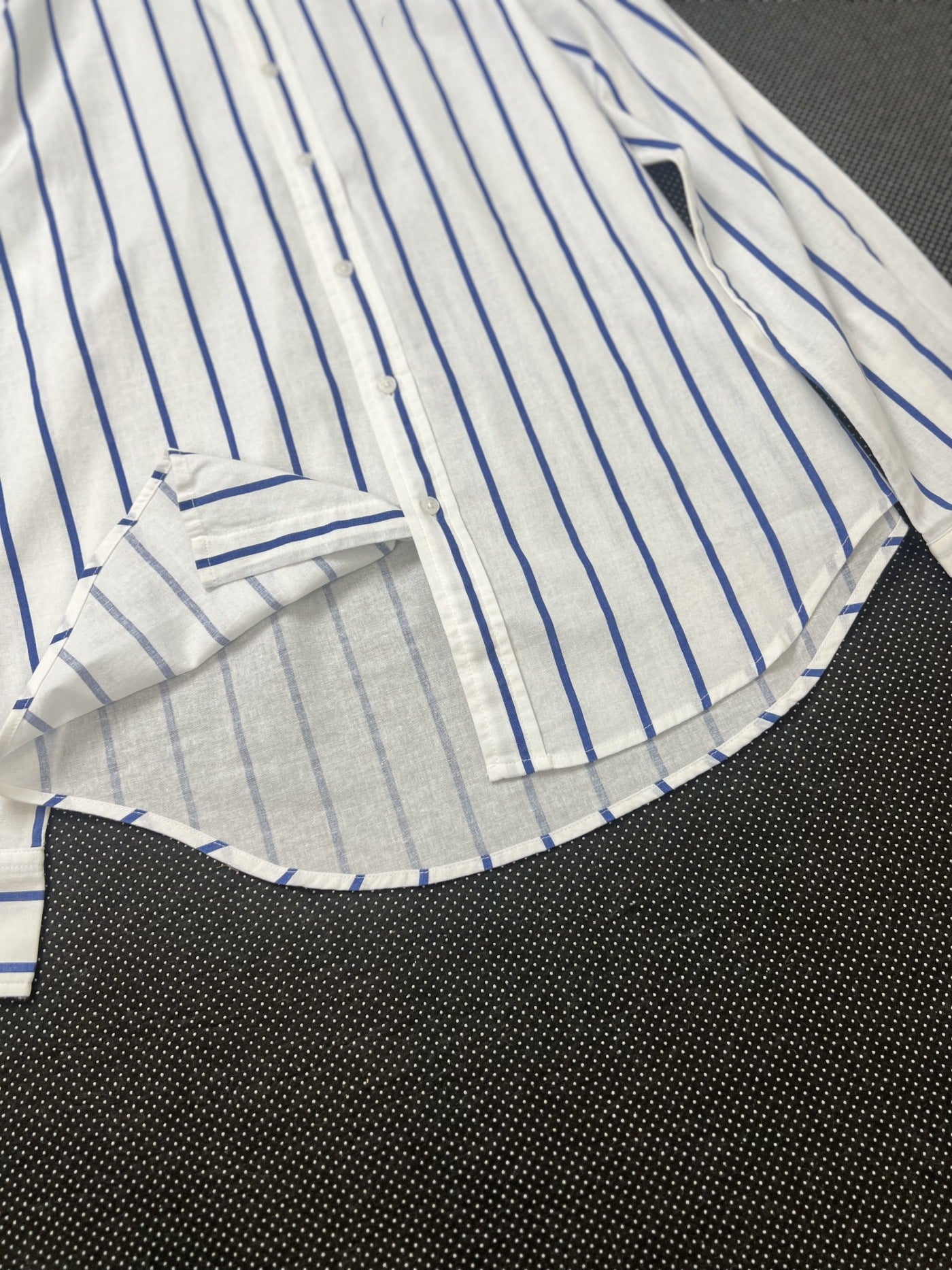 Blue striped shirt