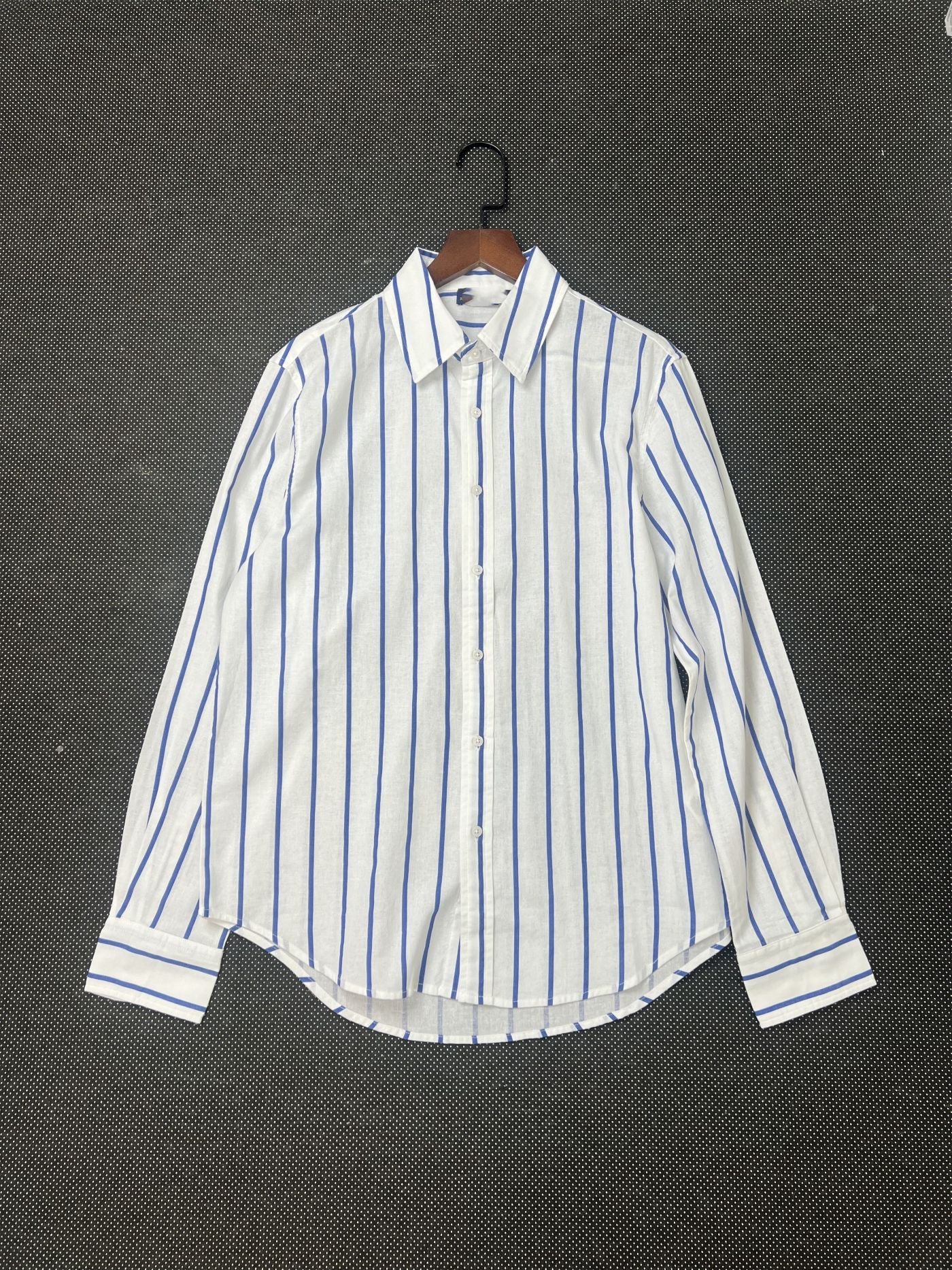 Blue striped shirt