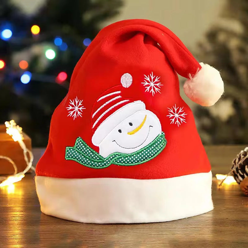Blue Swing Snowman Fabric Doll Christmas Decoration