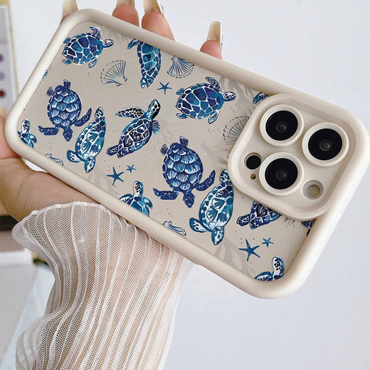 Blue turtle phone case