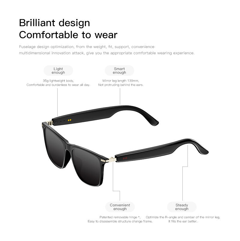Bluetooth communication fashionable glasses