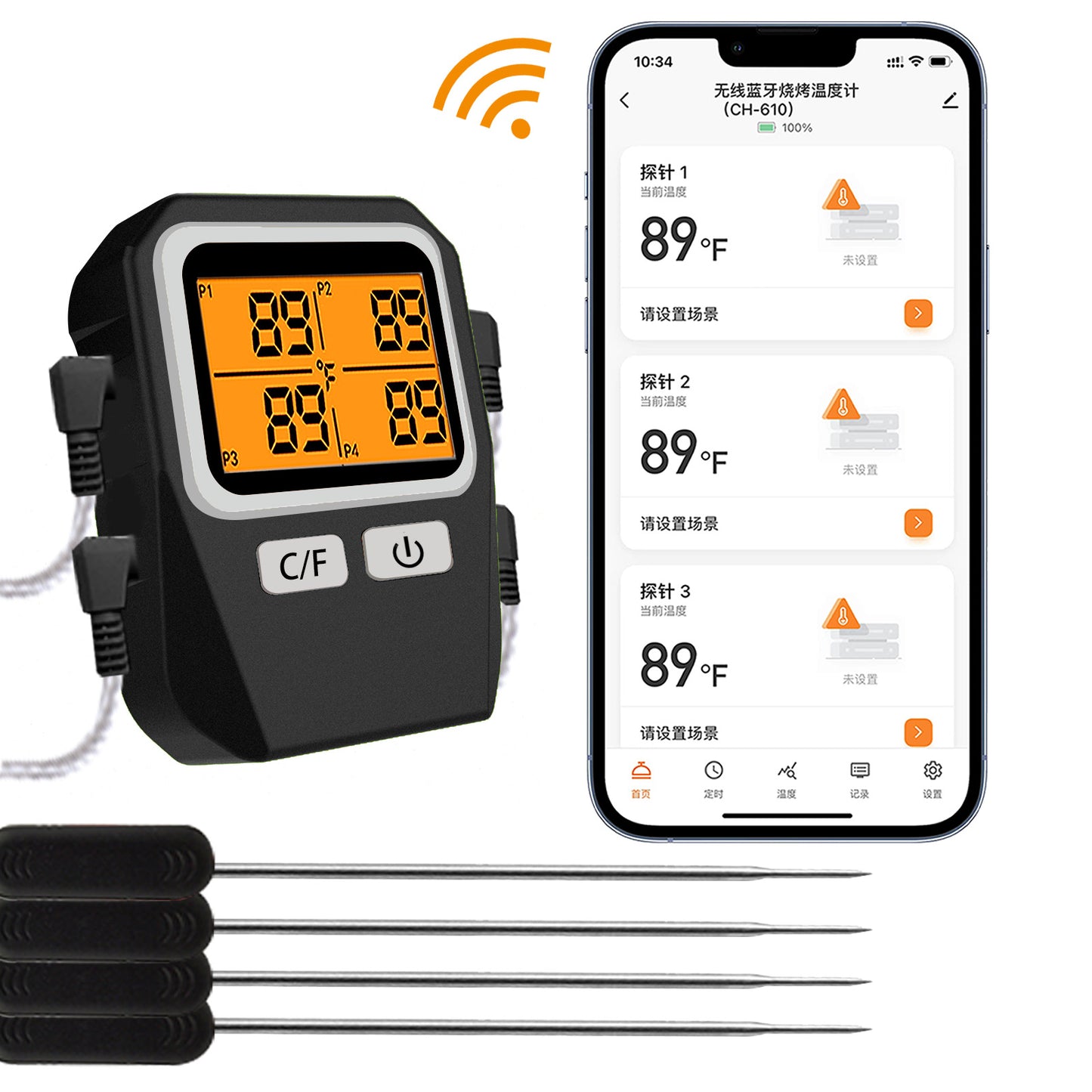 Bluetooth Digital Food Thermometer