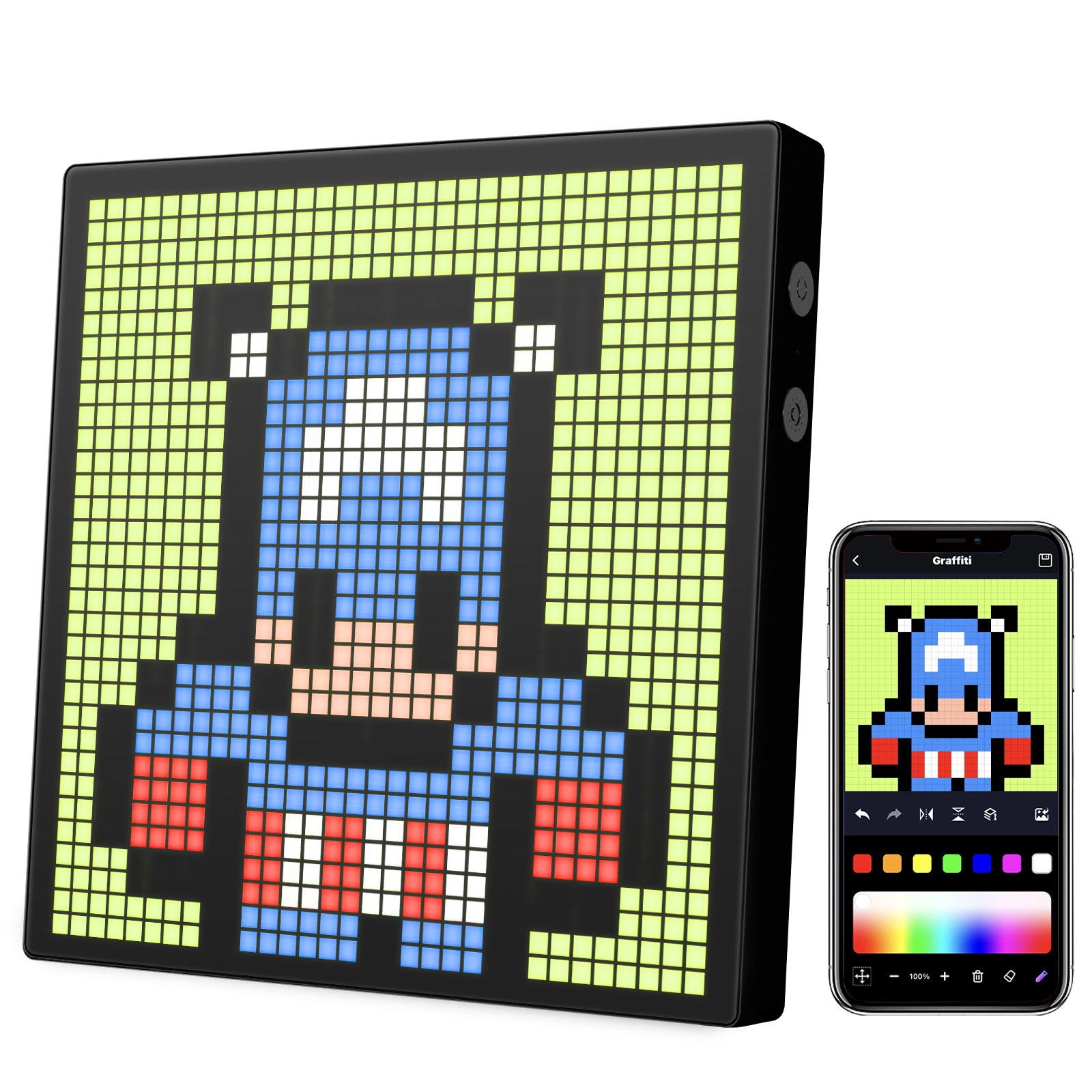 Bluetooth DIY Pixel Display Alarm Clock