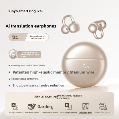 Bluetooth ear clip headphones