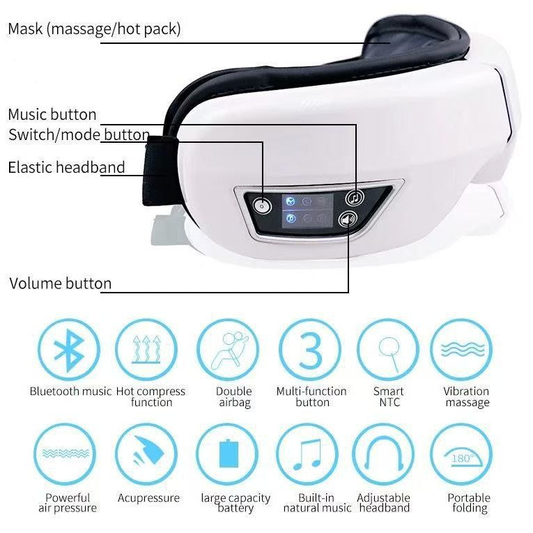 Bluetooth eye massager