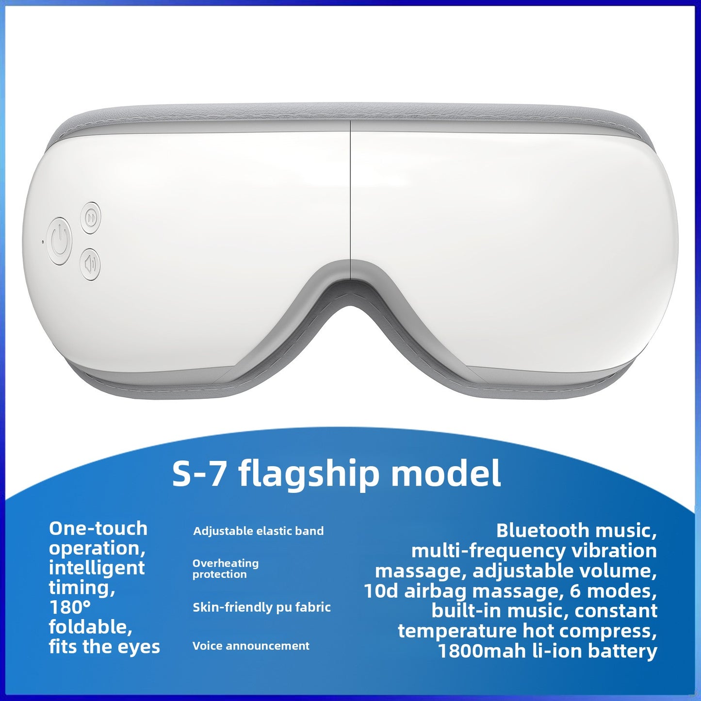 Bluetooth Eye Massager with Heat Therapy