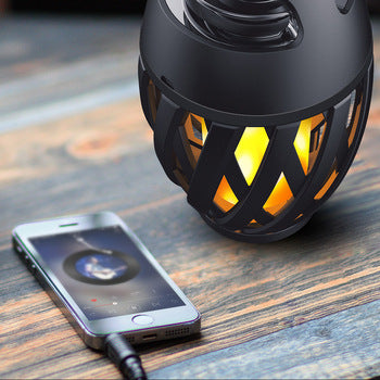 Bluetooth flame light speaker