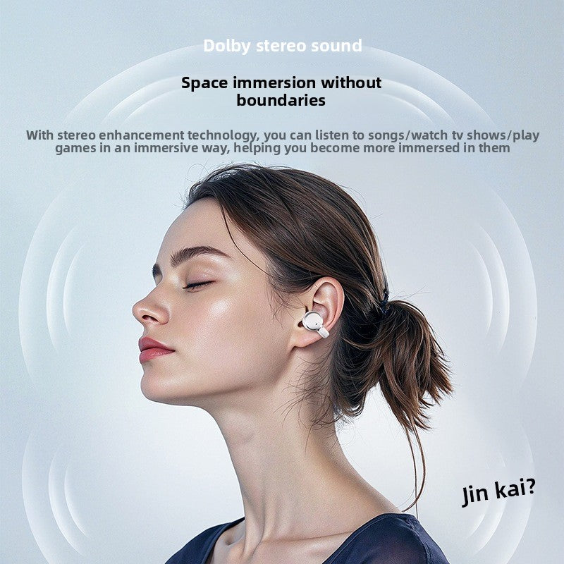 Bluetooth headset ear clip semi-in-ear