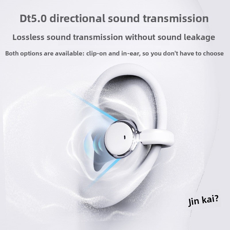 Bluetooth headset ear clip semi-in-ear