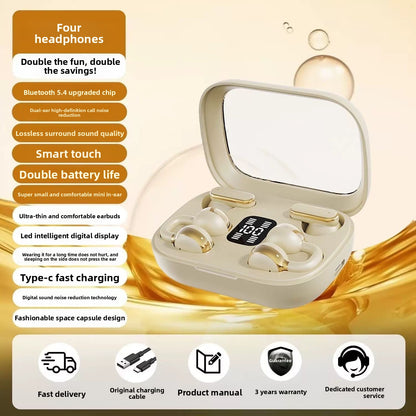 Bluetooth headset ear clip semi-in-ear