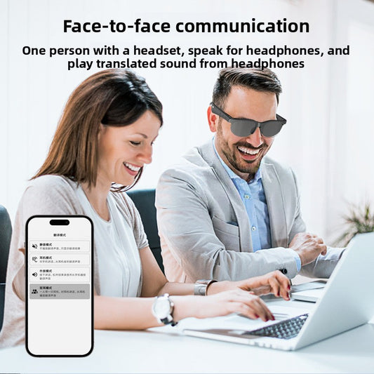 Bluetooth headset glasses