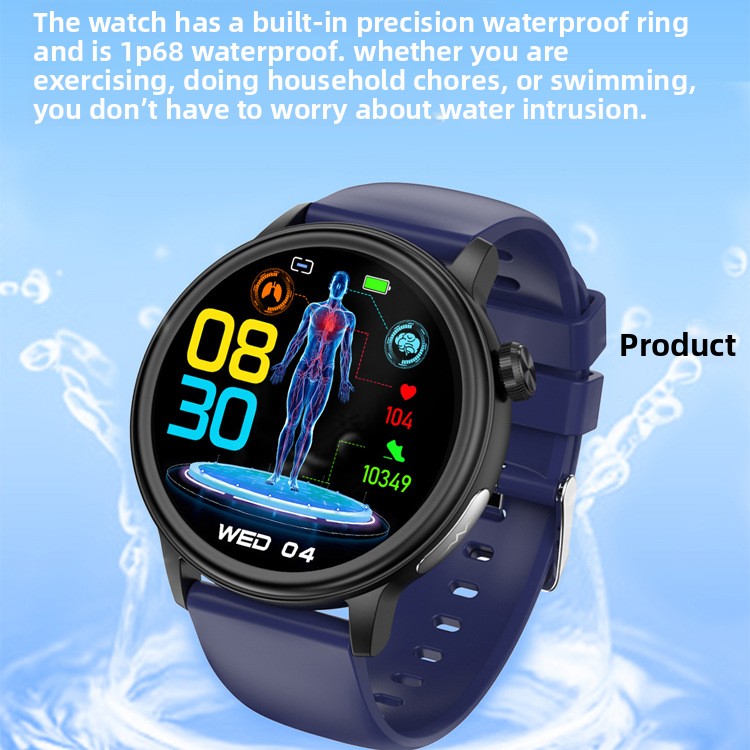 Bluetooth Health Monitoring Smart Watch with ECG