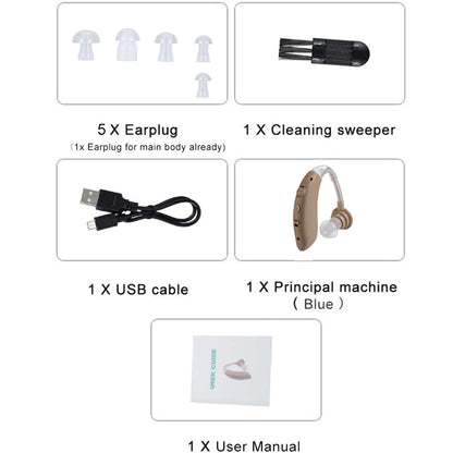 Bluetooth Hearing Amplifier with USB Charging