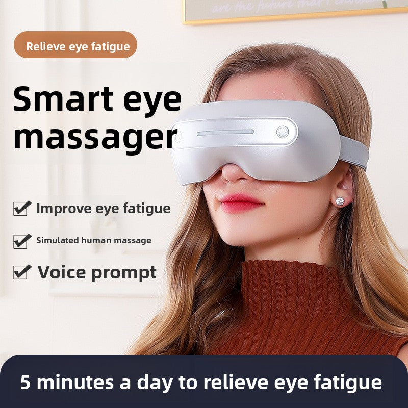 Bluetooth Heating Eye Massager with Vibration and Music