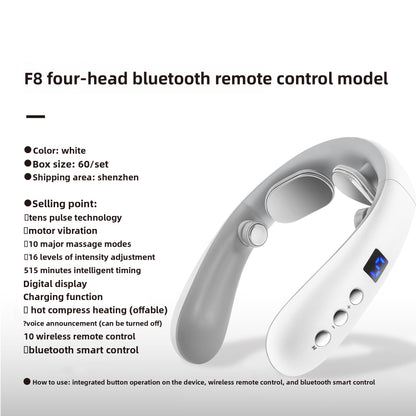 Bluetooth Heating Neck Massager with EMS Technology