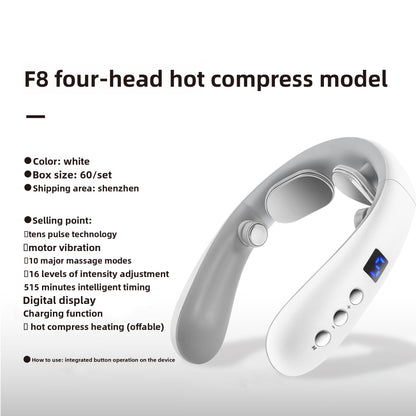 Bluetooth Heating Neck Massager with EMS Technology