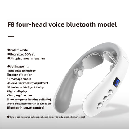 Bluetooth Heating Neck Massager with EMS Technology