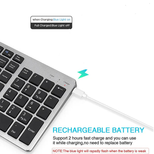 Bluetooth keyboard with dual-mode and rechargeable function
