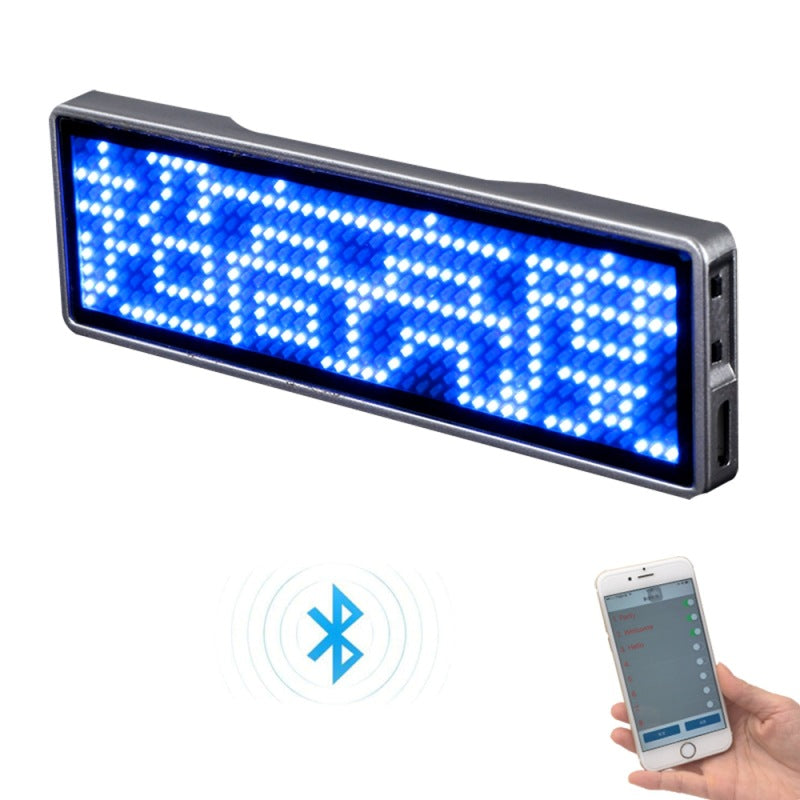 Bluetooth LED Badge Display