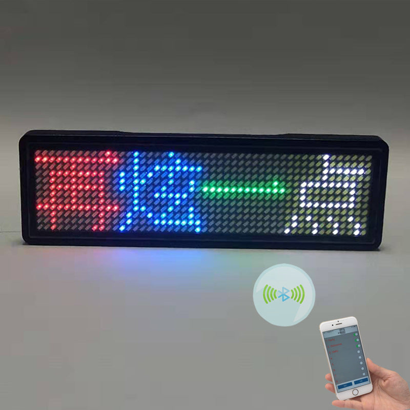 Bluetooth LED Badge Display