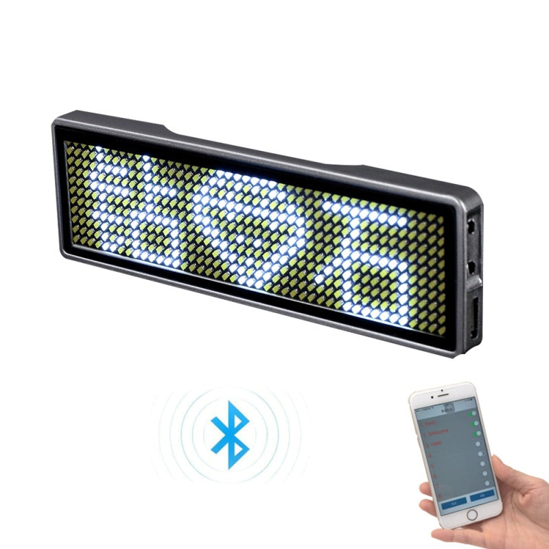 Bluetooth LED Badge Display