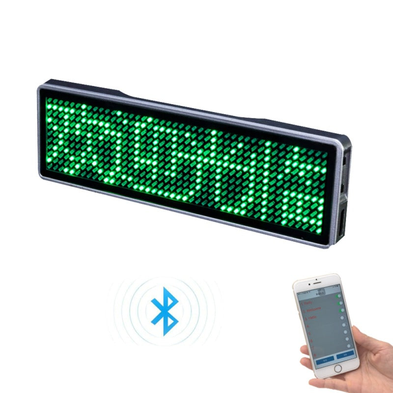 Bluetooth LED Badge Display