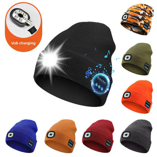 Bluetooth LED Light Up Knitted Hat with Music