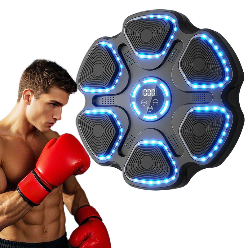 Bluetooth Music Boxing Target with Adjustable Light for Home Fitness