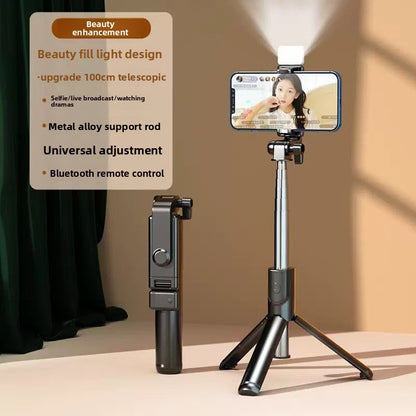 Bluetooth Phone Tripod with Fill Light and Stabilizer