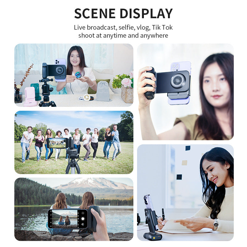 Bluetooth remote control handheld selfie anti-shake rack