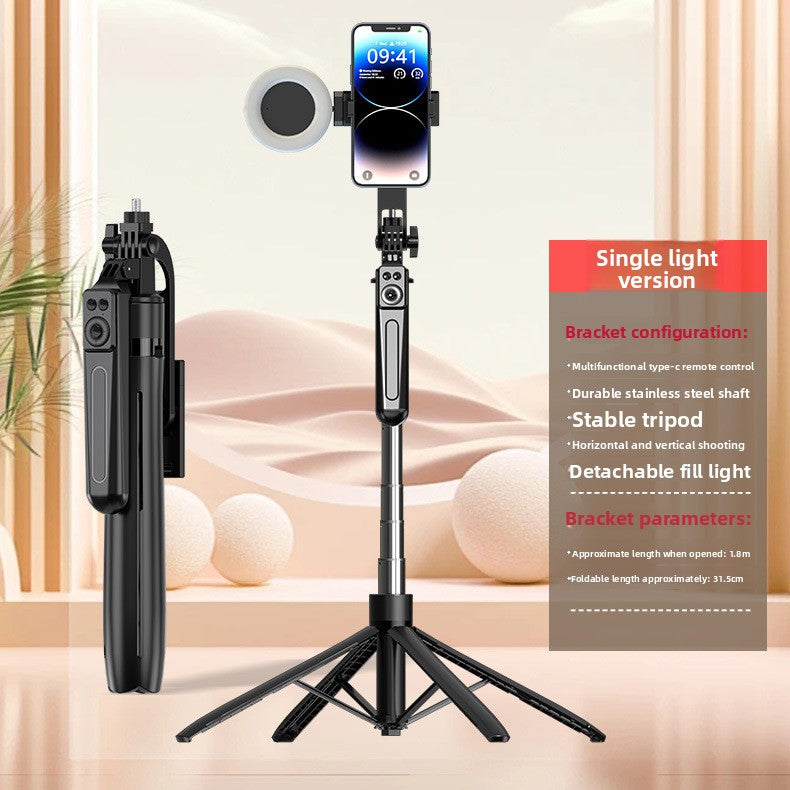 Bluetooth Remote Control Selfie Stick Tripod with Anti-Shake