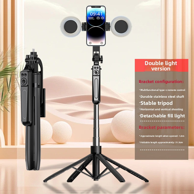 Bluetooth Remote Control Selfie Stick Tripod with Anti-Shake