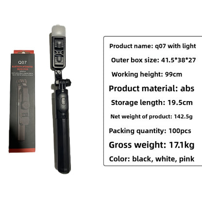 Bluetooth retractable tripod
