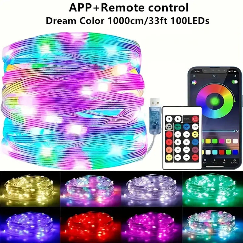 Bluetooth RGB LED String Lights